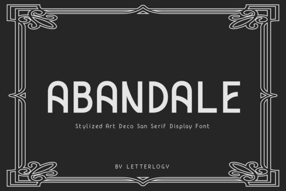 Abandale: Art Deco Display Font for Vintage-Inspired Branding