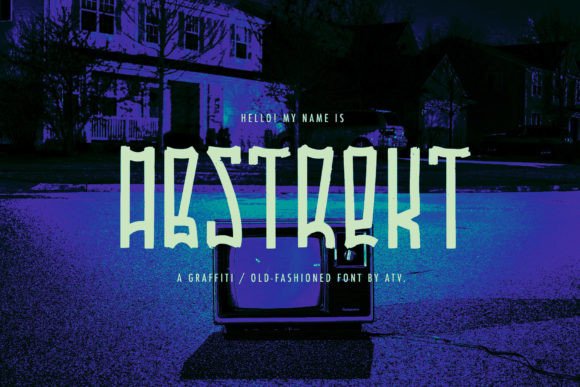 Abstrekt: A Handwritten Display Font for Urban Brand Identity