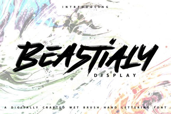 Beastialy Font: A Modern Brush Display Typeface for Digital Design