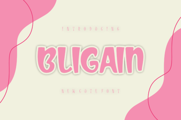 Bligain Display Font for Handmade Branding & Printables