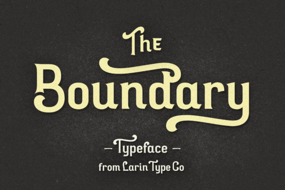 Boundary: A Vintage Display Font for Authentic Branding