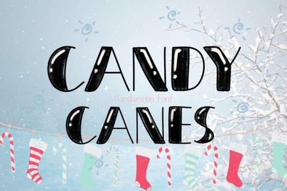 Candy Canes Font for Adorable, Whimsical Branding