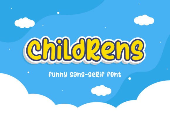 Childrens Display Font for Playful Handmade Products