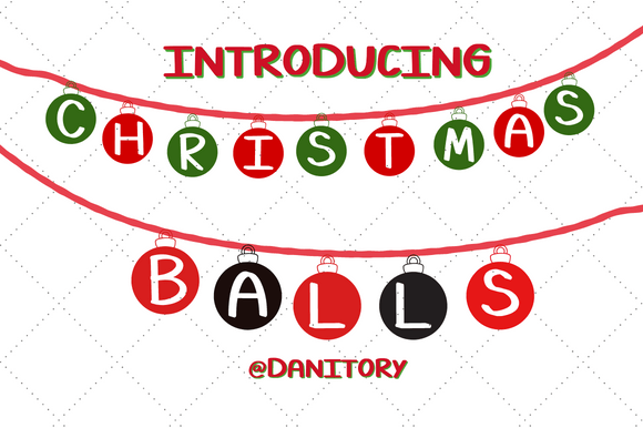 Christmas Balls: The Display Font for Festive Craft Projects