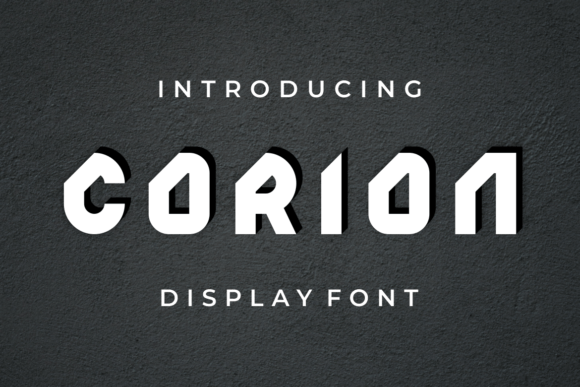 Corion Display Font for Standout Brand Visuals