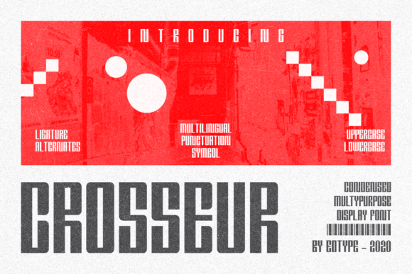 Crosseur: A Modern Condensed Sans Serif Display Font for Digital Brands