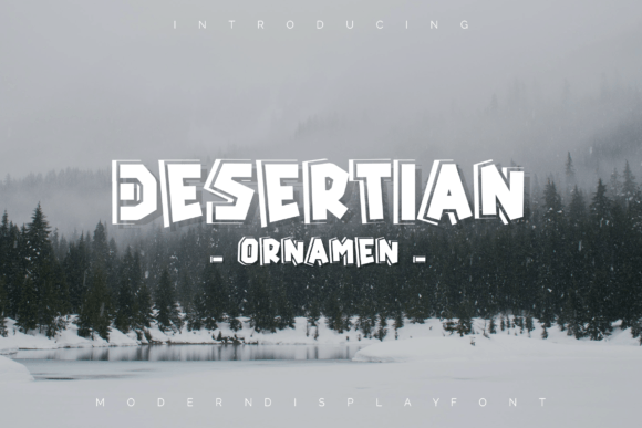 Desertian Ornament Display Font for Handmade Creators