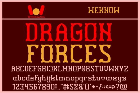 Dragon Forces Display Font for Bold Brand Identity