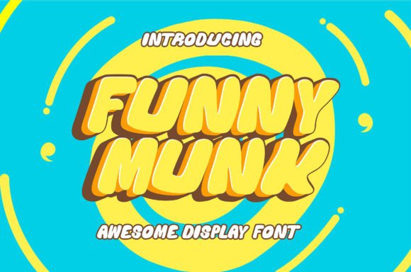 Funny Munk Display Font for Playful Editorial Design
