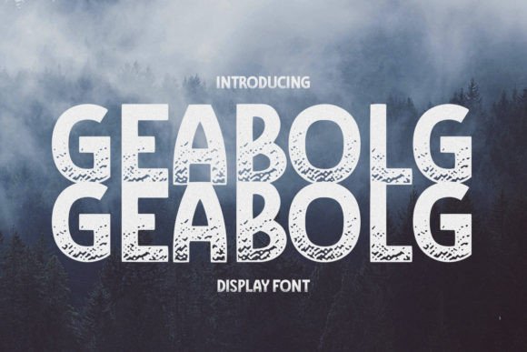 Geabolg: A Masculine Industrial Typeface for Handmade Labels & Branding