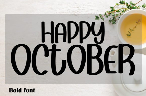 Happy October Font for Warm, Friendly Branding