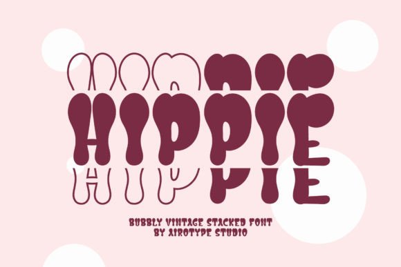 Hippie Stacked: A Retro Display Font for Craft-Inspired Campaigns