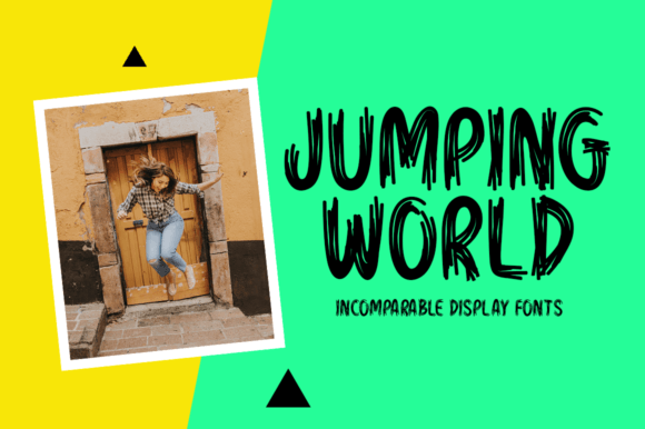 Jumping World: A Fresh Display Font for Small Business Branding