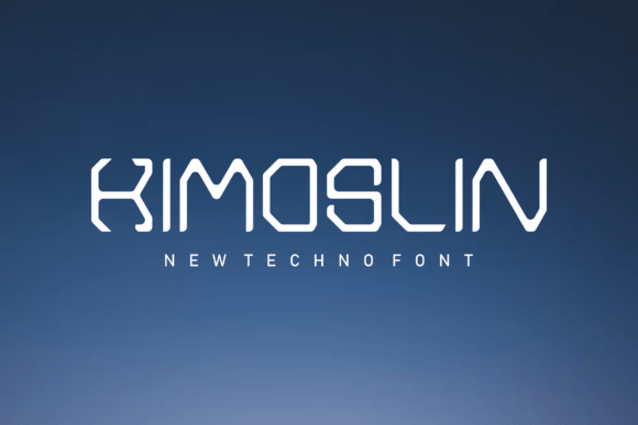 Kimoslin: A Futuristic Display Font for Modern Branding