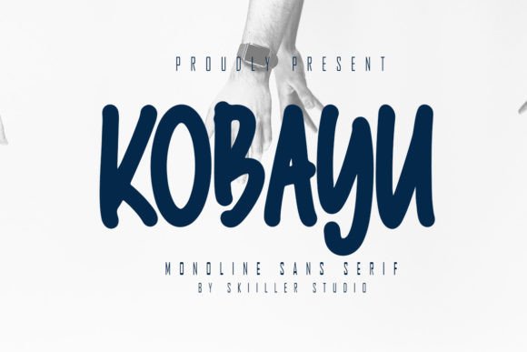 Kobayu: A Modern Paint-Brushed Display Font for Brand Confidence