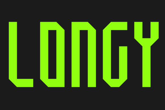 Longy: A Geometric Display Font for Modern Editorial Design