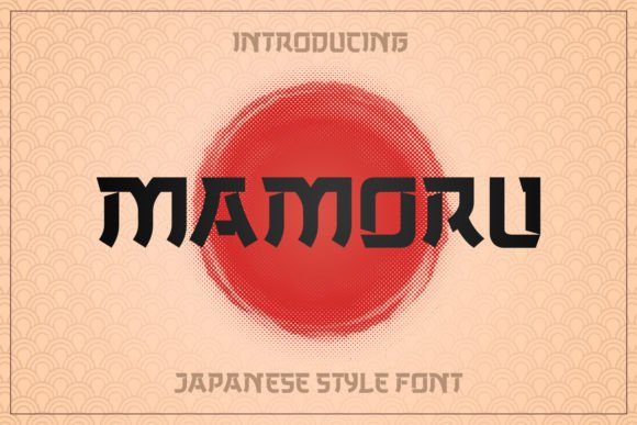 Mamoru Display Font for Asian-Inspired Digital Branding