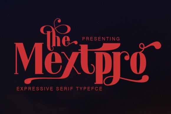 Mextpro: A Feminine Display Font for Chic Digital Branding