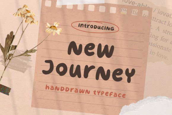 New Journey Handwritten Display Font for Playful Branding