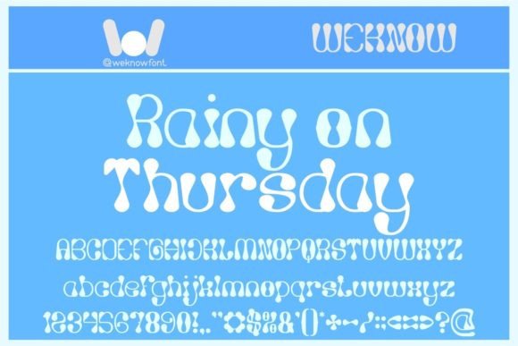 Rainy Day on Thursday Display Font for Handmade Creators