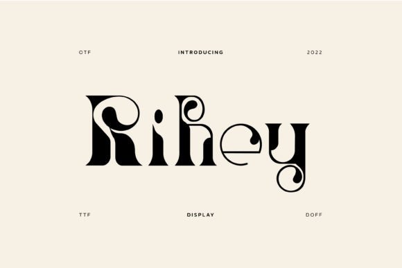 Rihey Display Font for Elegant Campaign Visuals
