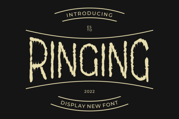 Ringing: A Creepy-Authentic Display Font for Editorial Impact