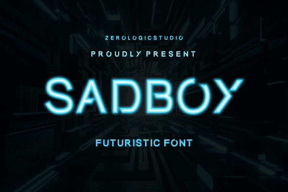 Sadboy: A Futuristic Display Font for Bold Digital Branding