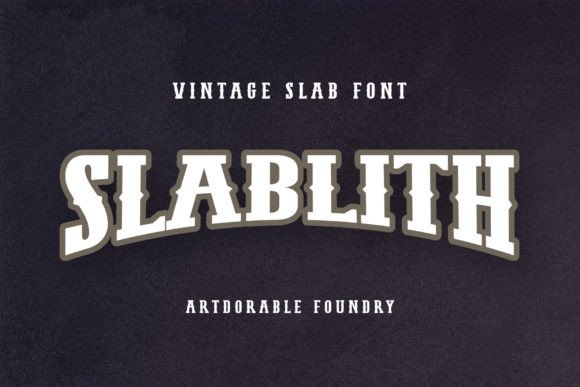 Slablith: A Vintage-Style Display Font for Editorial Design