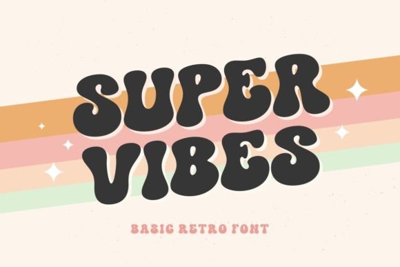 Super Vibes: A Retro Groovy Display Font for Editorial Design