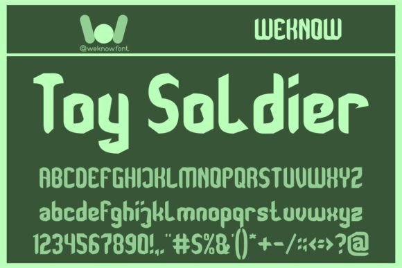 Toy Soldier Display Font for Handmade Creators