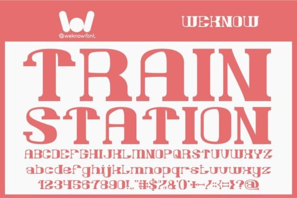 Train Station Font for Bold, Versatile Display Typography