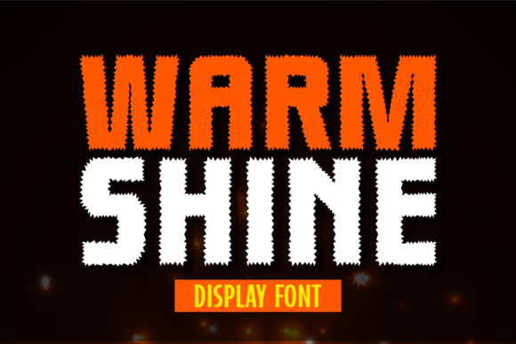 Warm Shine Display Font for Whimsical Branding