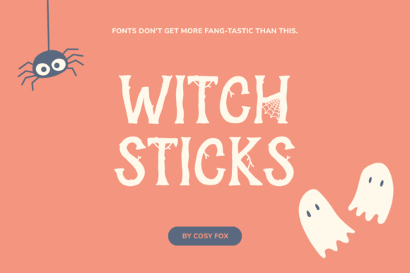 Witch Sticks Display Font for Spooky Brand Identity